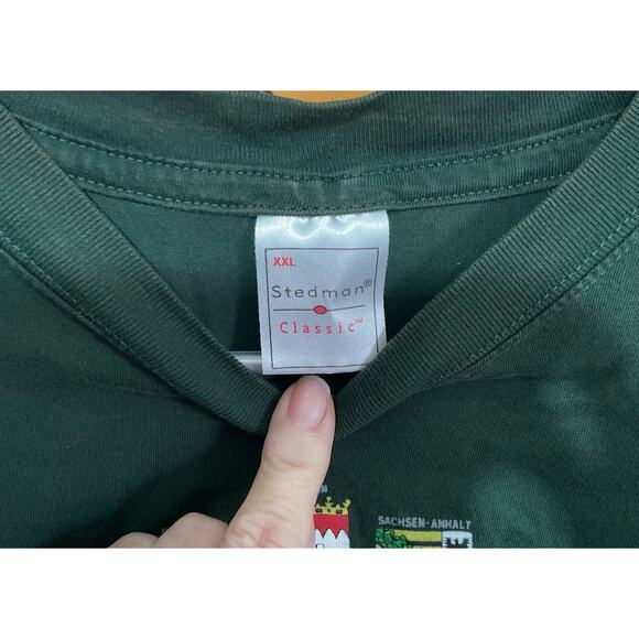 Vintage Stedman XXL Tee Germany Ramstein Green - Picture 4 of 11